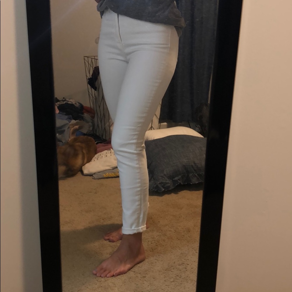 J crew white jeans